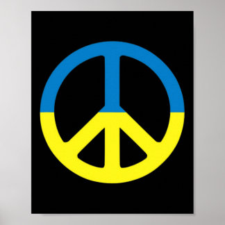 Peace In Ukraine. Stand With Ukraine. Support For Poster