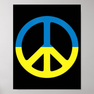 Peace in Ukraine Stand with Ukraine Support for Uk Poster