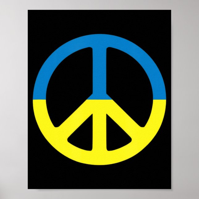 Peace in Ukraine Stand with Ukraine Support for Uk Poster (Front)