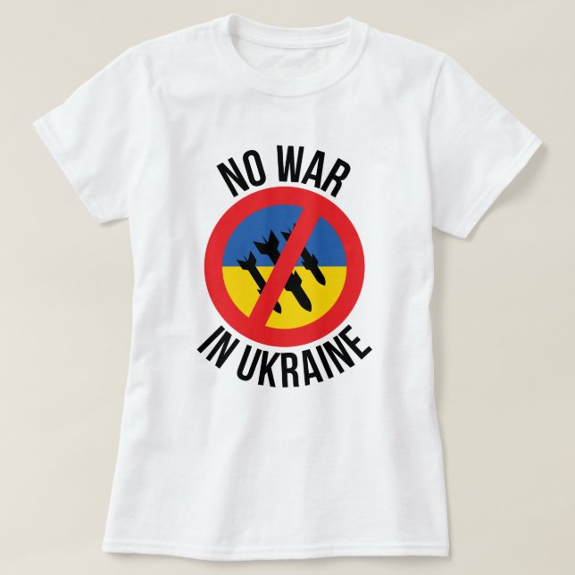 Peace in Ukraine T-Shirt (Design Front)