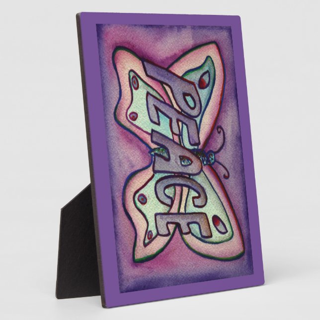 Peace Inspirational Butterfly Painting Gift Plaque