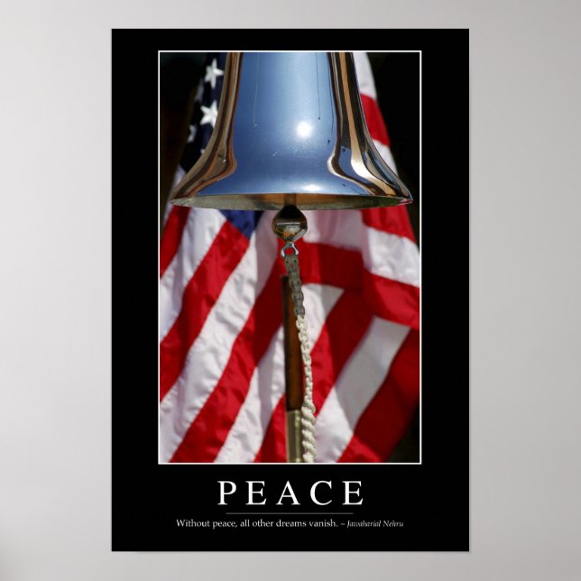Peace: Inspirational Quote 1 Poster (Front)