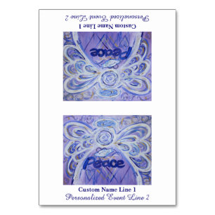 Peace Inspirational Word Angel Table Tent Card