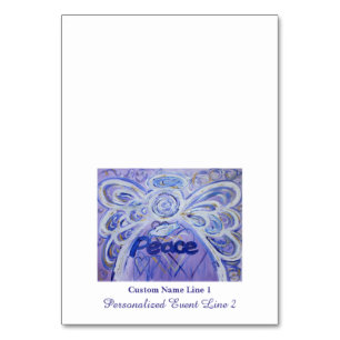 Peace Inspirational Word Angel Table Tent Cards