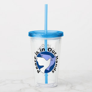 PEACE IS IN OUR HANDS ACRYLIC TUMBLER