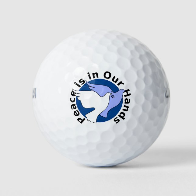 PEACE IS IN OUR HANDS  GOLF BALLS (Front)
