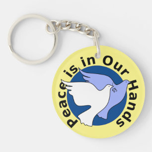 PEACE IS IN OUR HANDS KEY RING