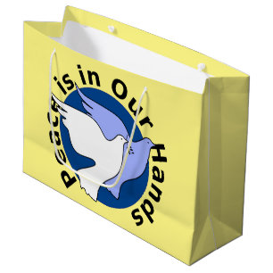 PEACE IS IN OUR HANDS LARGE GIFT BAG