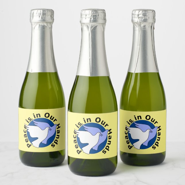 PEACE IS IN OUR HANDS  SPARKLING WINE LABEL (Bottles)