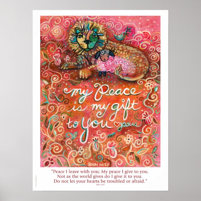 Peace Is My Gift poster with John 14:27 verse (Front)