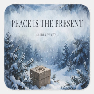 Peace Is the Present — Christmas Sticker