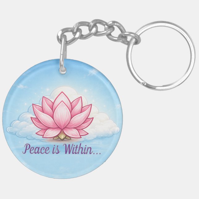 Peace is within key ring (Back Left)