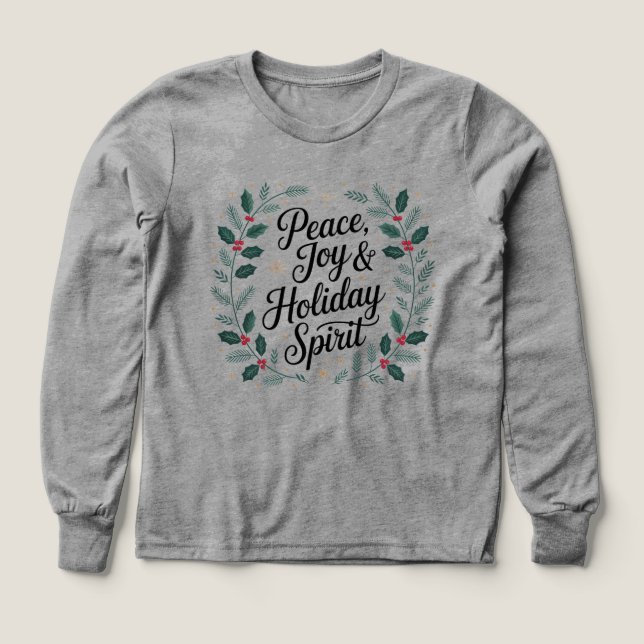 Peace, Joy & Holiday Spirit (Design Front)