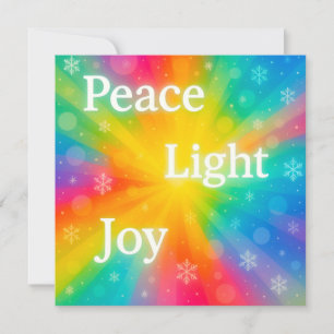 Peace Joy Light Holiday Card