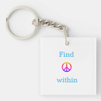 Peace  key ring