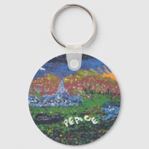 Peace Key Ring