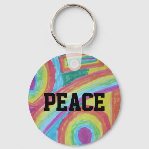 peace keychain