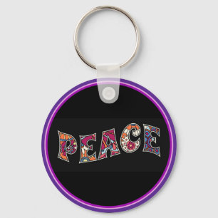 Peace Keychain