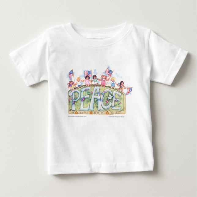 Peace Kids Baby T-Shirt (Front)