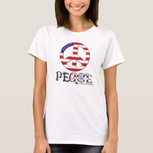 Peace Ladies Baby Doll (Fitted) T-Shirt