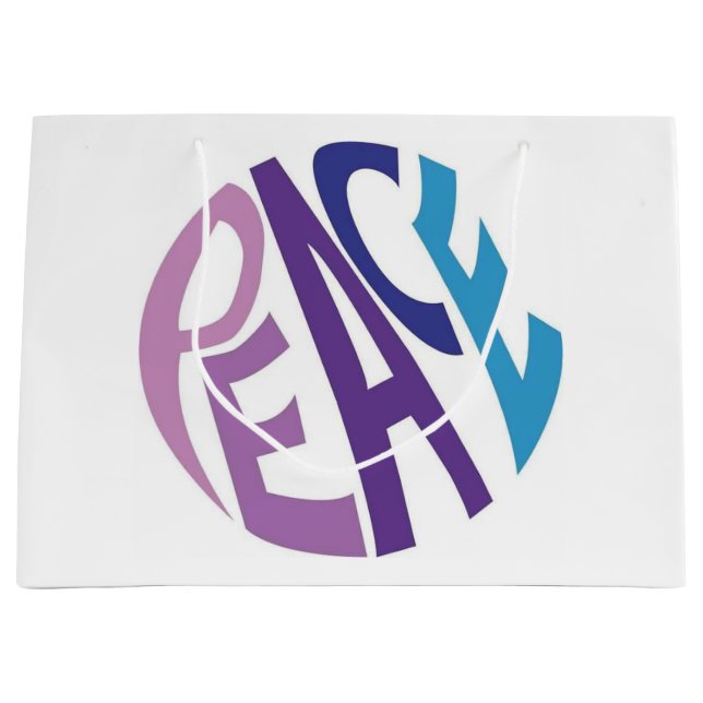 PEACE  LARGE GIFT BAG (Front)