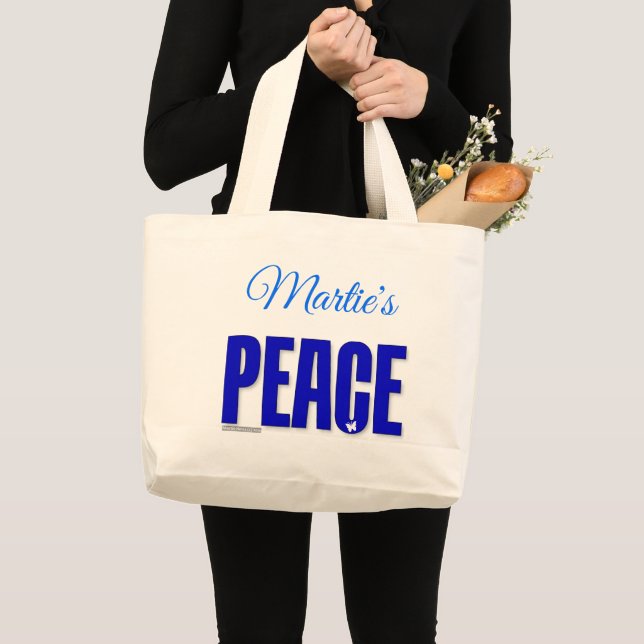 Peace Large Tote Bag (Front (Product))