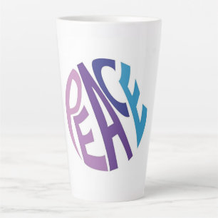 PEACE  LATTE MUG