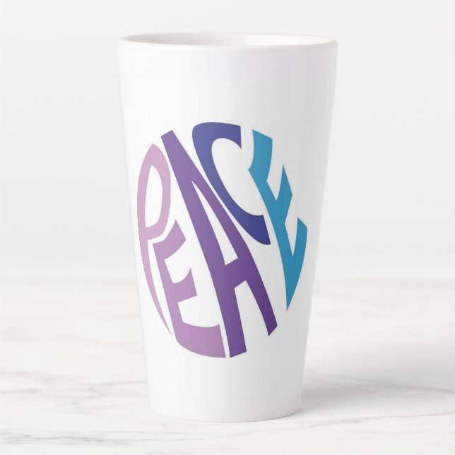 PEACE  LATTE MUG (Front)
