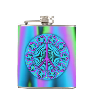 Peace ~ Leaf Hip Flask