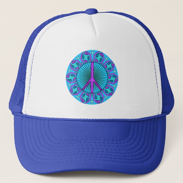 Peace ~ Leaf Trucker Hat (Front)