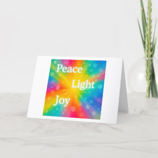 Peace Light Joy Card