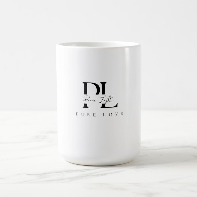 “Peace Light – Pure Love Logo Coffee Mug (Center)
