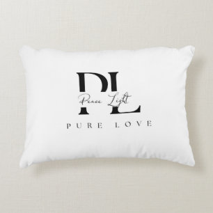 “Peace Light – Pure Love Logo Decorative Cushion
