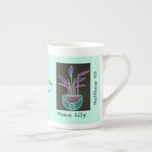Peace Lily Bone China Mug