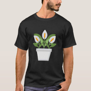 Peace Lily Spathiphyllum Plant T-Shirt