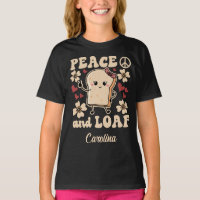 Peace & Loaf | Girl Toast with A Peace Sign- Black