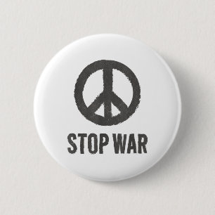 Peace Logo Hippie-symbol Stop War Protest Peace Si 6 Cm Round Badge