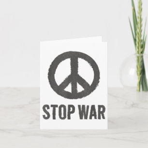Peace Logo Hippie-symbol Stop War Protest Peace Si Card