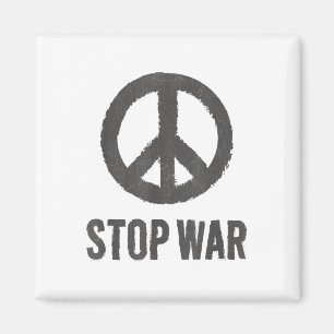 Peace Logo Hippie-symbol Stop War Protest Peace Si Magnet