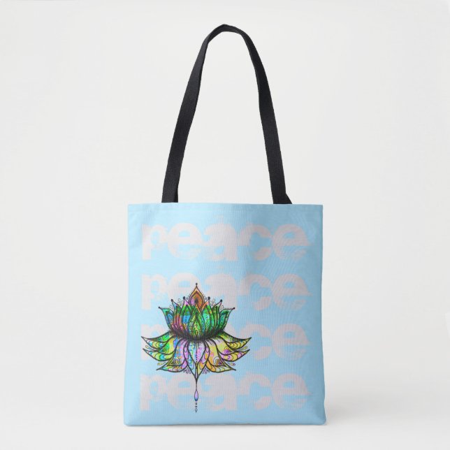 Peace Lotus Tote (Front)