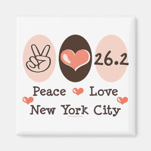 Peace Love 26.2 Magnet