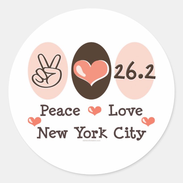 Peace Love  26.2 Stickers (Front)