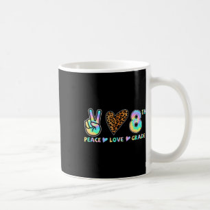 Peace Love 8th Grade Squad Back to School Teacher Coffee Mug
