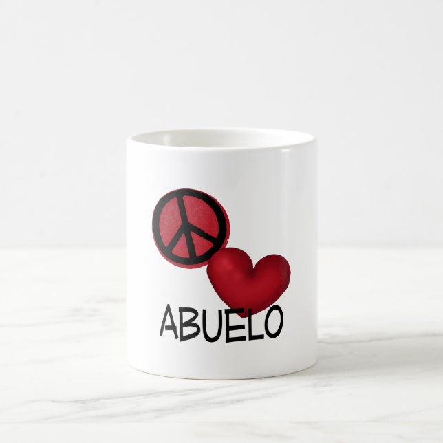 Peace Love Abuelo Coffee Mug (Center)