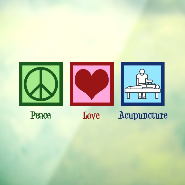 Peace Love Acupuncture Cute Acupuncturist (Sheet 3)
