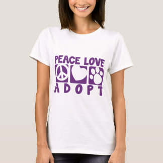 Peace Love Adopt T-Shirt