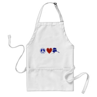 Peace Love Alaska Standard Apron
