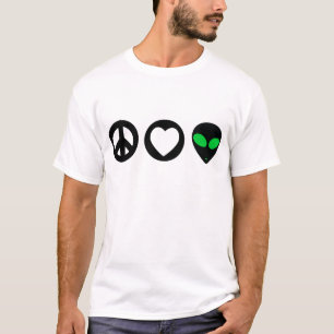 Peace Love Alien T-Shirt
