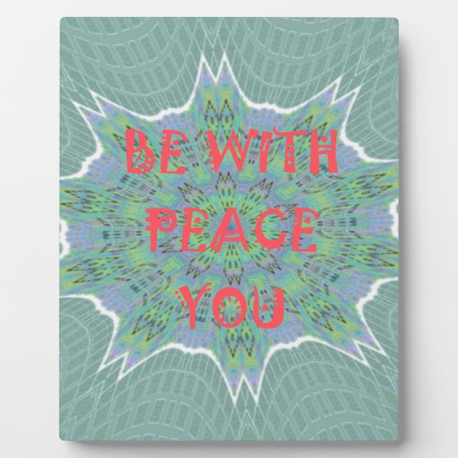 Peace, Love, and African Print: Peace Be With You Plaque (Front)