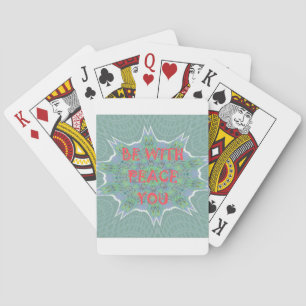 Peace, Love, and African Print: Peace Be With You Playing Cards